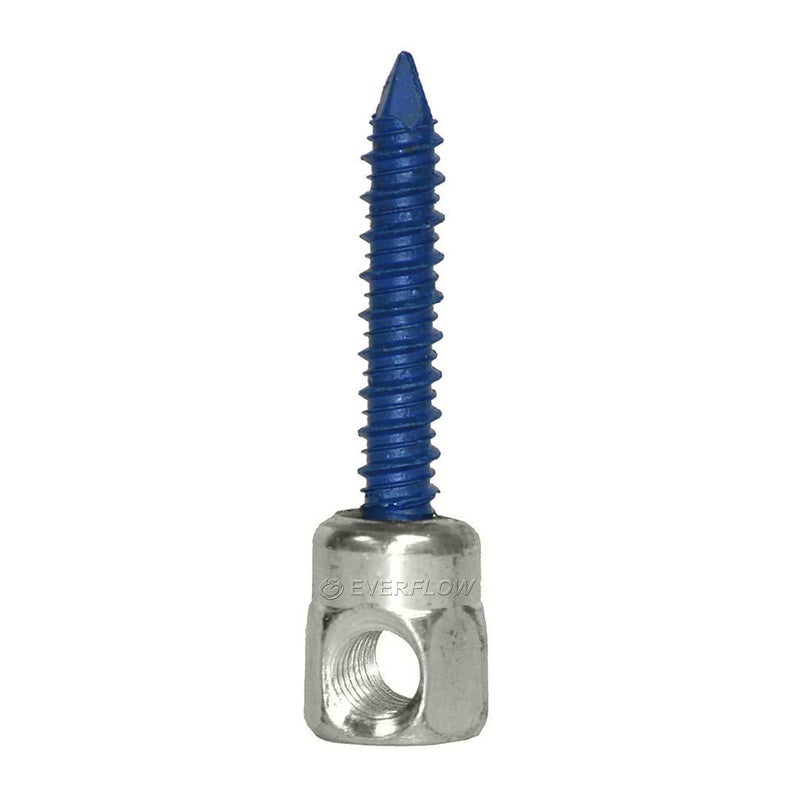 Everflow 8061957-25 3/8" Screw Horizontally Threaded Rod Anchor Designed for Concrete Structure, Steel with Zinc Finish, Blue Delta Seal (25 Pack) - Image 1
